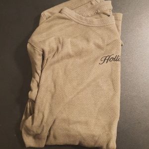 Hollister Long Sleeve Shirt, Brown.